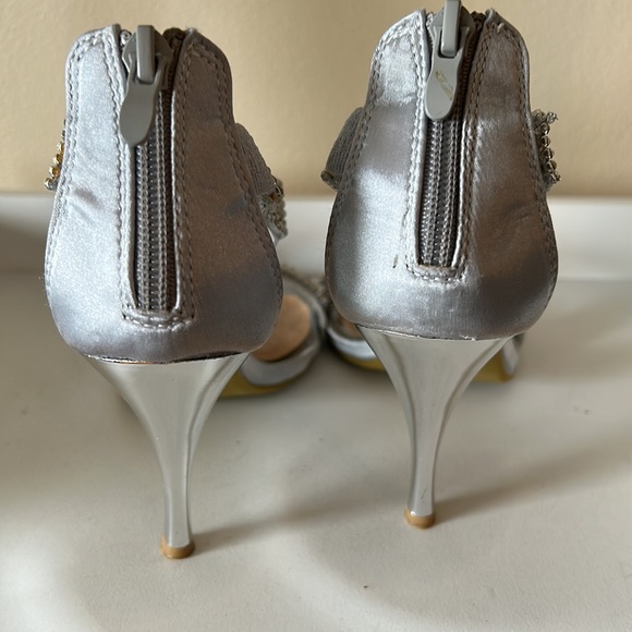KISS KISS silver heels with crystals size 37 - Picture 4 of 12